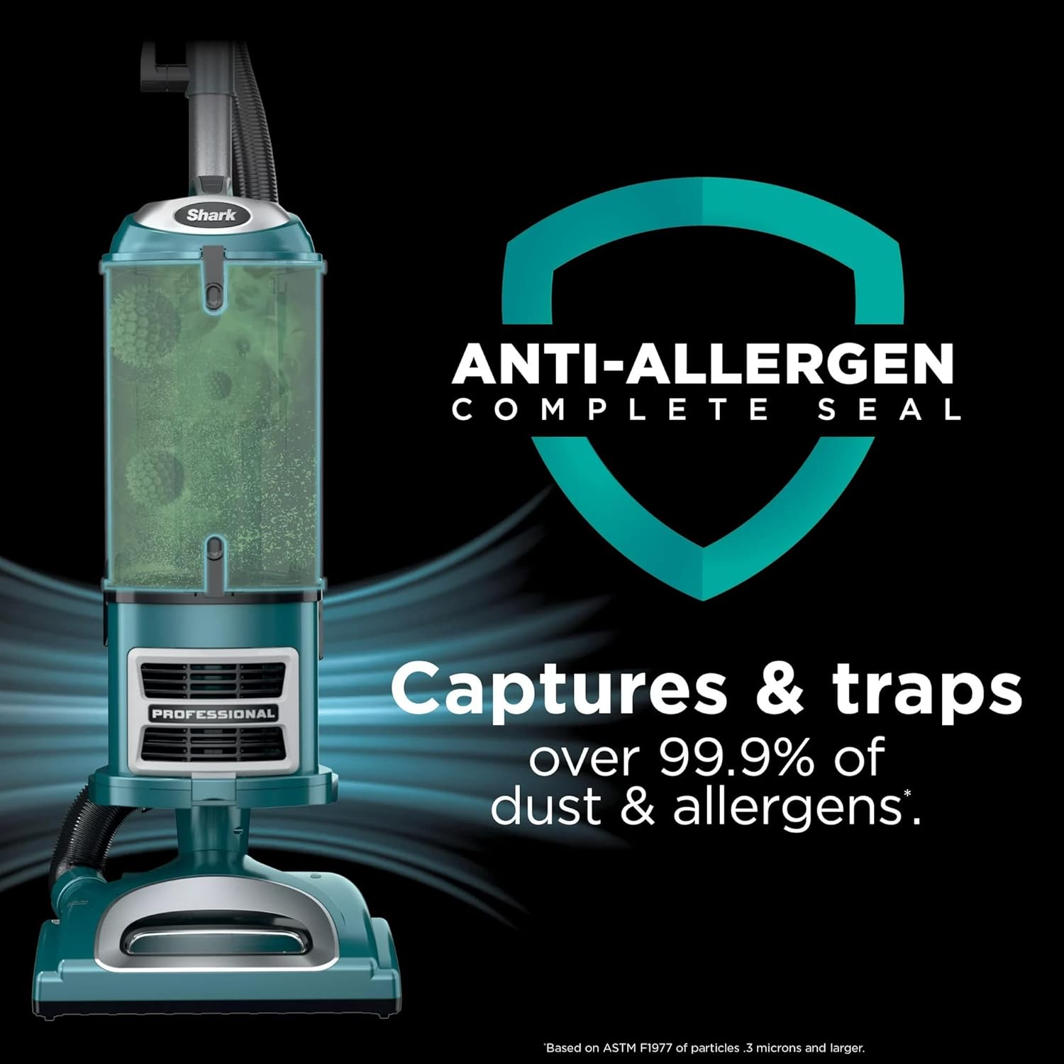 SHARK CU512 Lift-Away XL Upright Vacuum with Crevice Tool, Teal