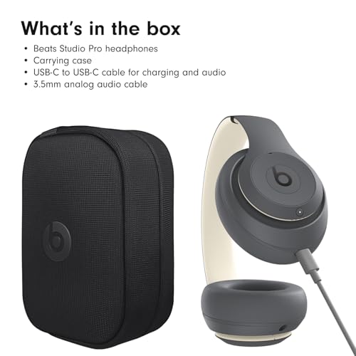 Beats Studio Pro - Premium Wireless Over-Ear Headphones- Up to 40-Hour Battery Life, Active Noise Cancelling, USB-C Lossless Audio