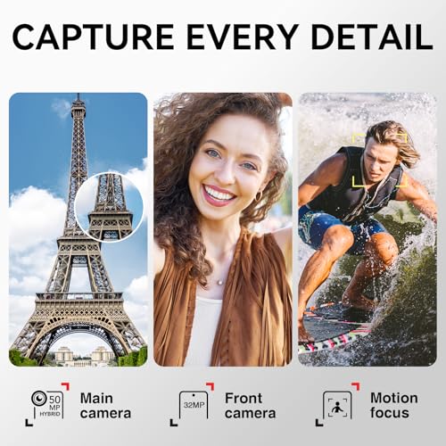 TCL 60 XE NXTPAPER 5G Cell Phone, 128GB Unlocked Android Smartphone, 6.8" 120Hz Paper-Like Display, AI Features, 5010mAh Battery
