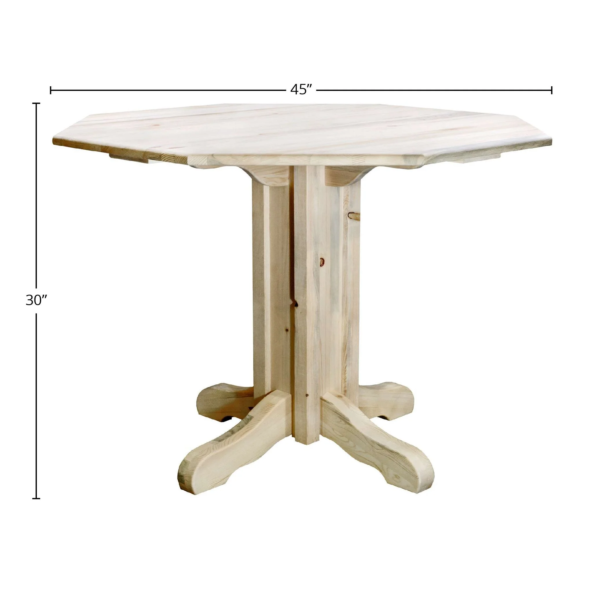 Homestead Collection Center Pedestal Table, Ready to Finish