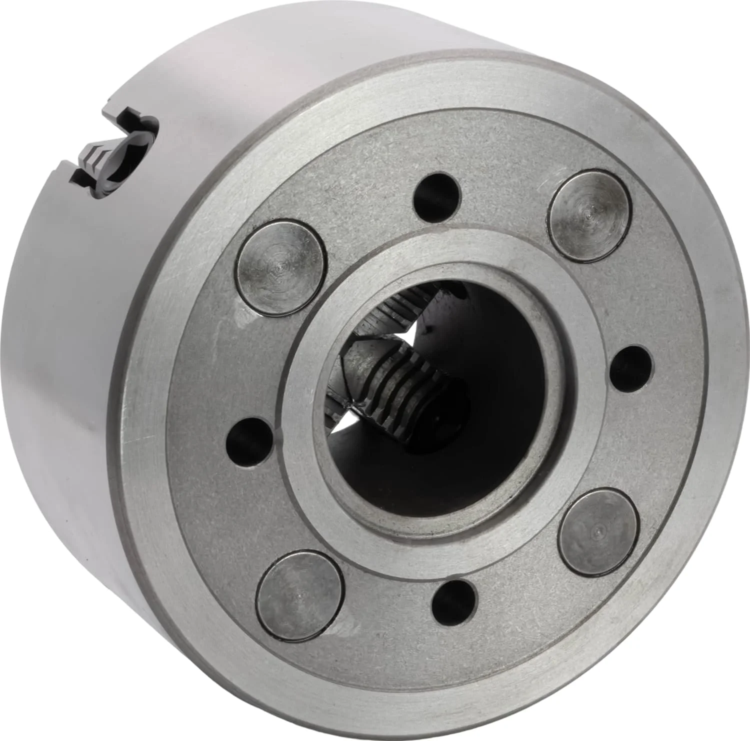 CME 6" 4-Jaw Lathe Chuck, Plain (Flat) Back, Reversible Jaws