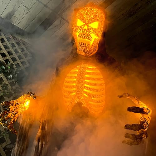Haunted Hill Farm Motion-Activated 7.5-Ft. Tall Smoldering Ghoul