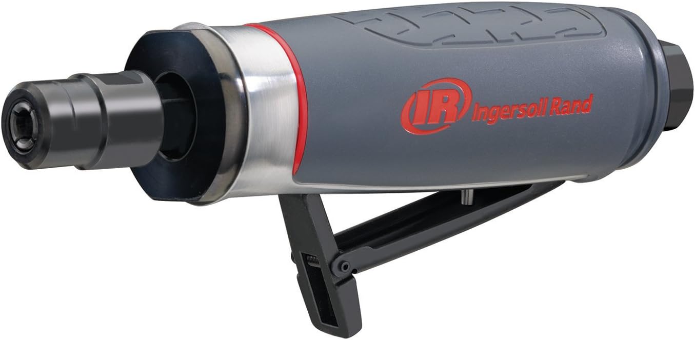 Ingersoll Rand 5102MAX Air Die Grinder – Right Angle, Ergonomic Grip, 0.4 HP and 20,000 RPM Motor, Lightweight Tool, Spindle Lock, Grey