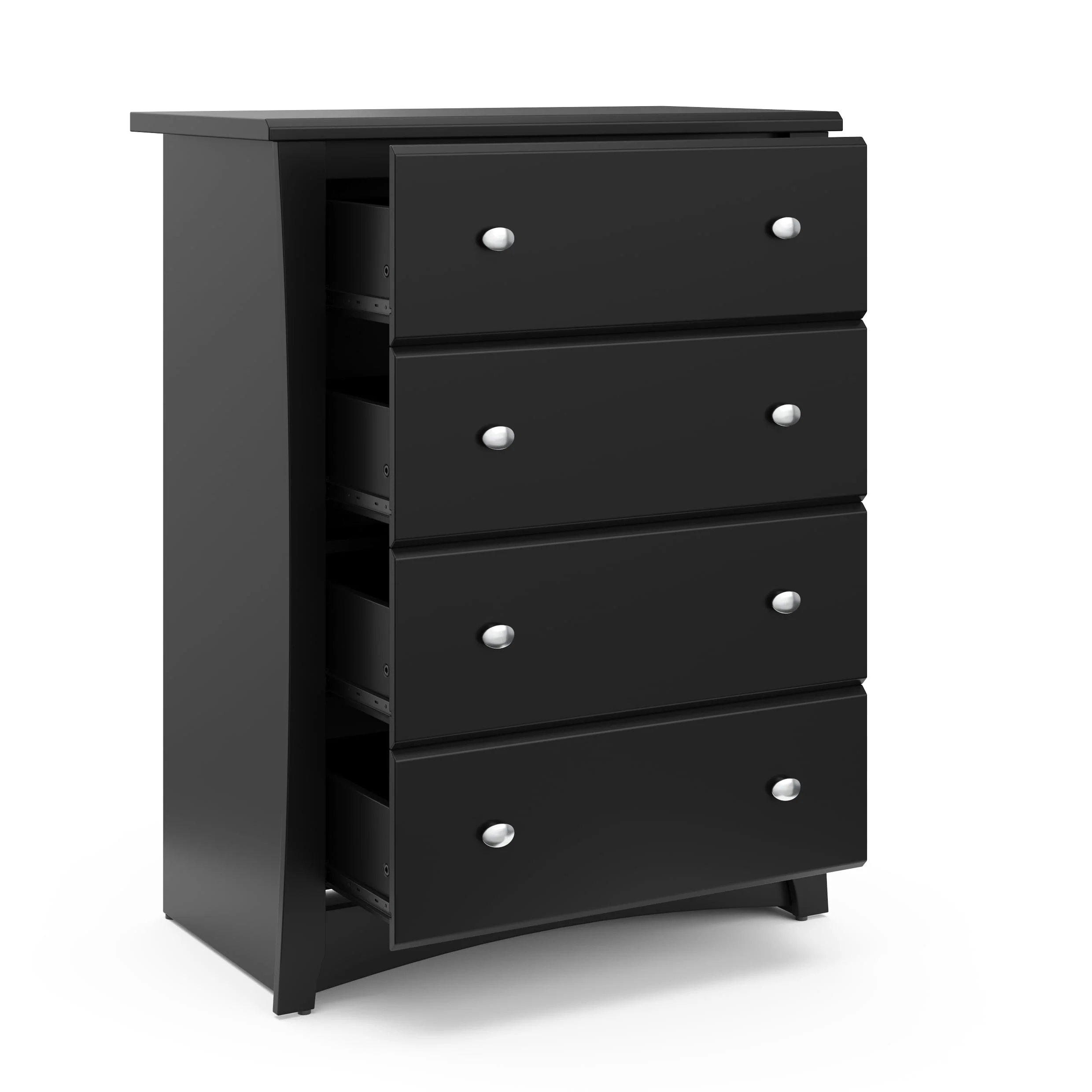Storkcraft Crescent 4 Drawer Kids Dresser White
