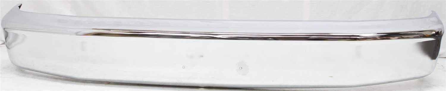Evan-Fischer Front Bumper Compatible with 1992-1996 Ford F-150 / F-250 / Bronco Chrome