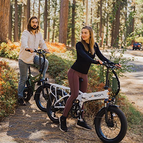 Jasion EB7 2.0/ST Electric Bike for Adults, 1200W Peak Motor 28MPH Max Speed Folding Ebike, 48V 10AH Removable Battery