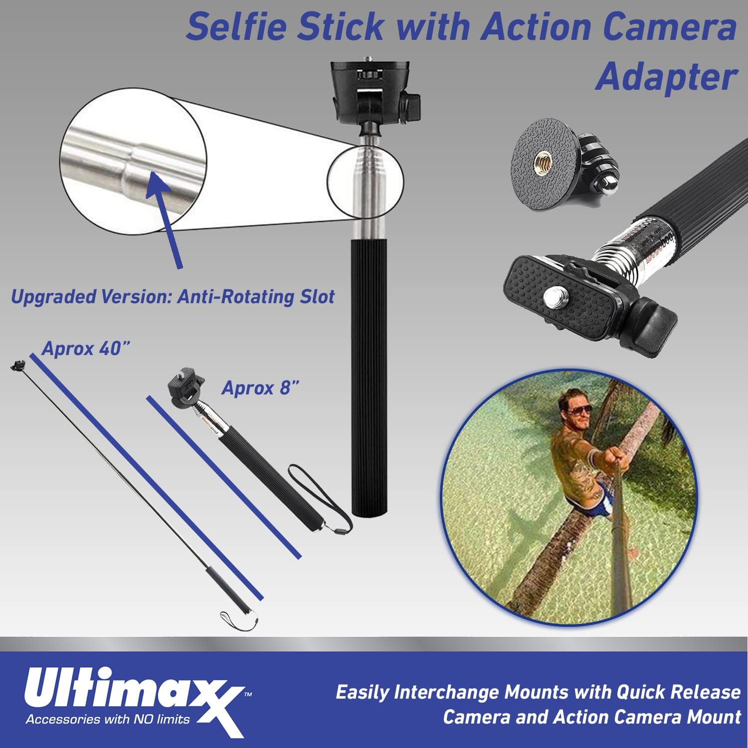 Ultimaxx Premium Bundle + GoPro HERO11 (Hero 11) SanDisk Ultra 64GB microSD Memory Card, Replacement Battery, 40M Underwater LED Light w/Bracket