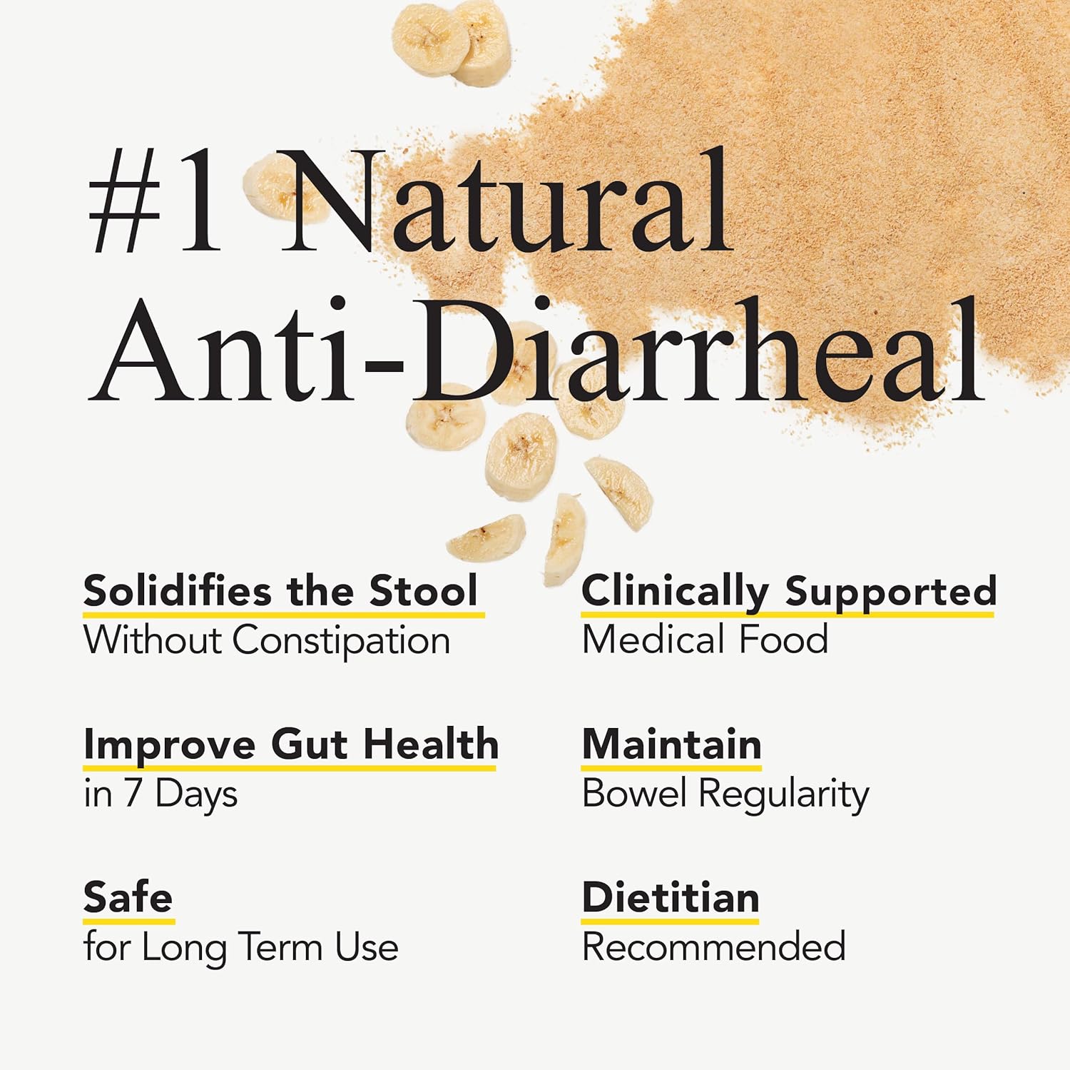 Banatrol® Natural Anti-Diarrheal with Prebiotics, Relief from Chronic Diarrhea, IBS, Recurring Diarrhea, Clinically Supported Medical Food