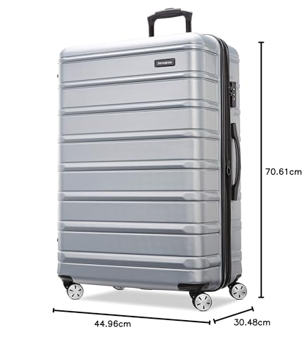 Samsonite Omni 2 Hardside Expandable Luggage with Spinner Wheels, 2-Piece Set (19/24), Lagoon Blue