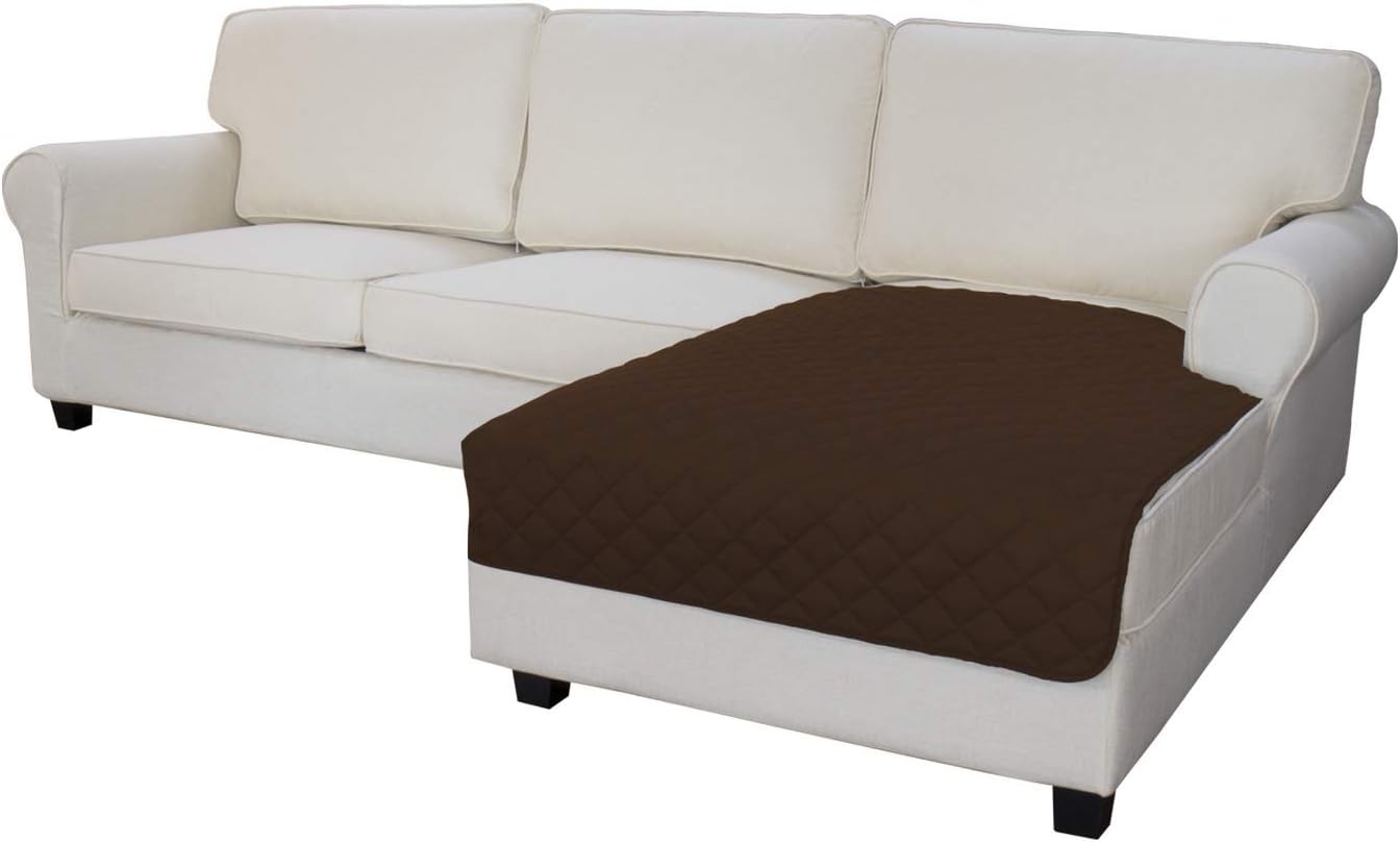 Easy-Going Sofa Slipcover L Shape Sofa Cover Sectional Couch Cover Chaise Lounge Slip Cover Reversible Sofa Cover Furniture Protector Cover for Pets