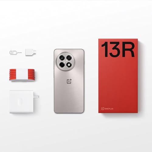OnePlus 13R, 12GB RAM + 256GB Storage, Dual-SIM, Unlocked Android Smartphone, Powered by Snapdragon 8 Gen 3, 55W SUPERVOOC Fast Charging, 2025