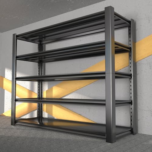 3020LBS Standing Shelf Units 72" H x 48″W x 20" D,Heavy Duty Garage Shelving Units and Storage, 5-Tier Metal Shelves