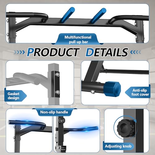 Pull Up Station Pull Up Bar for Home Gym Equipment Dip Station Power Tower Strength Training Fitness Equipment