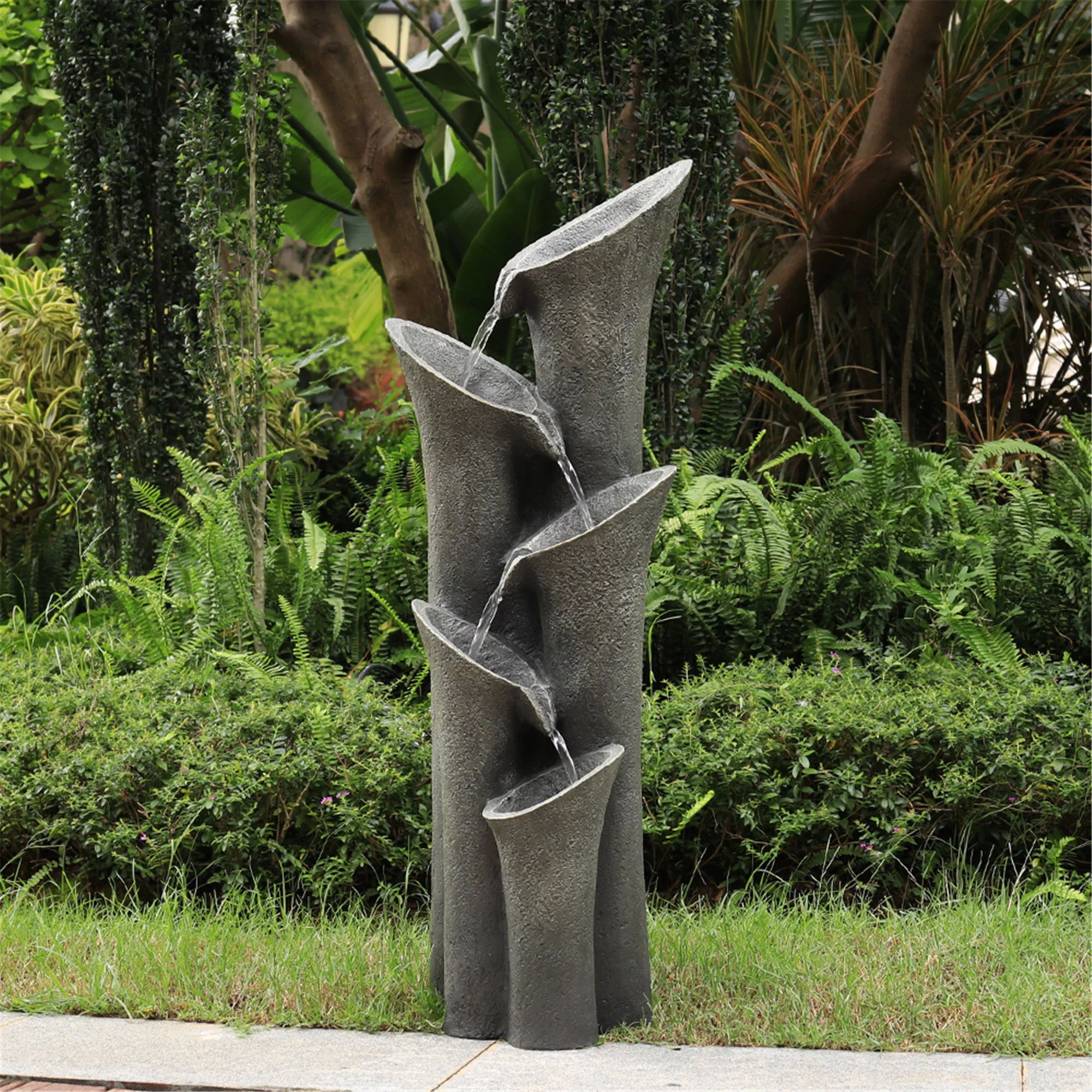 Genest Resin Fountain with LED Light - Radiant Selections
