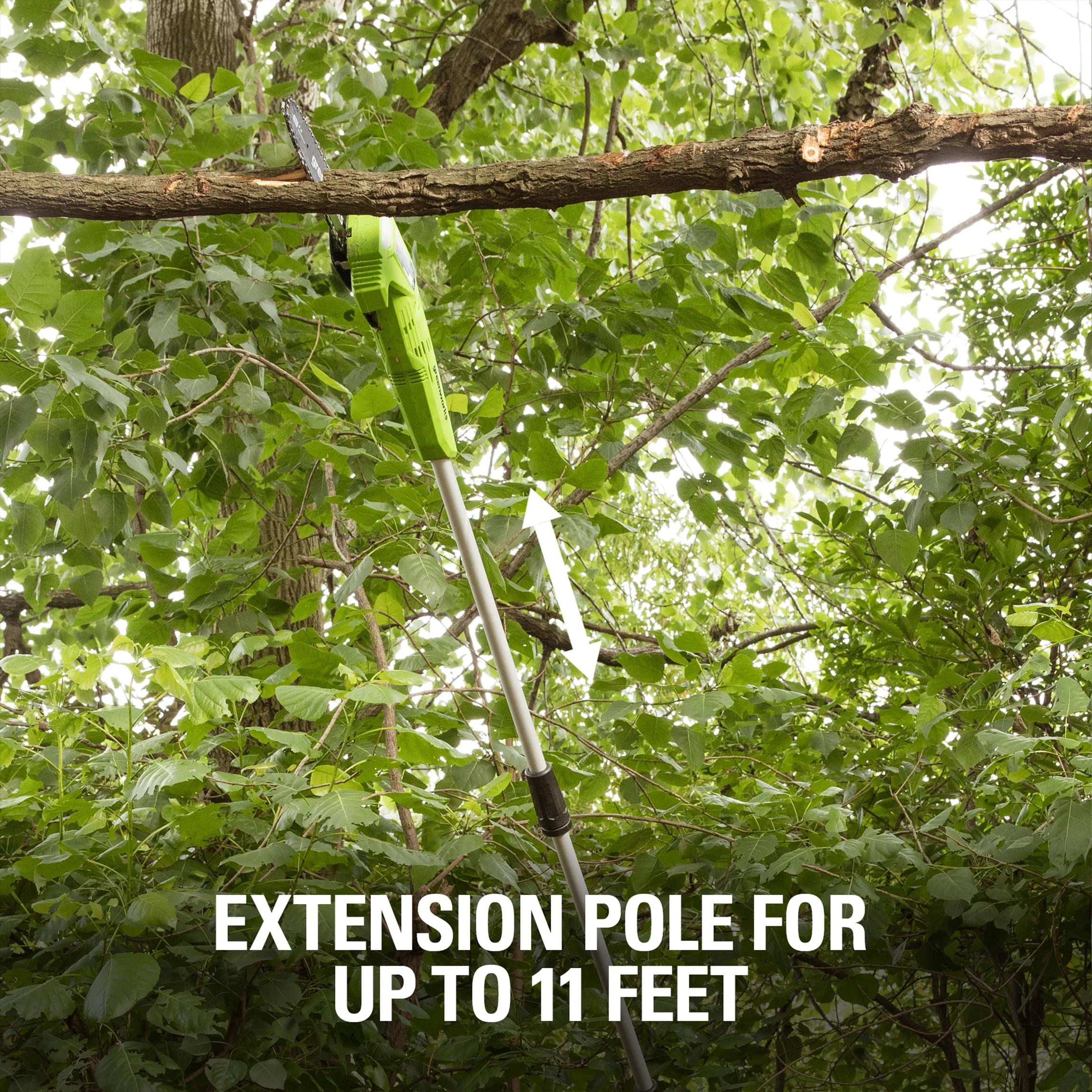 Greenworks 40V 8 Cordless Pole Saw with 2.0 Ah Battery and Charger Gen II 1403702