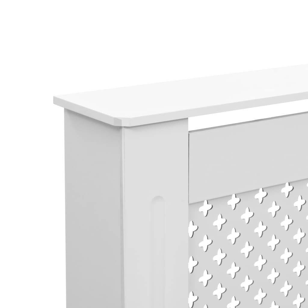 vidaXL Radiator Cover White 59.8x22x7.5x22x32.1x22 MDF