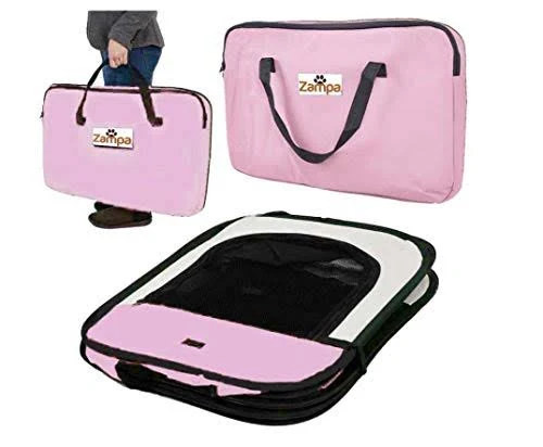 Zampa Pet 45x22 Playpen Foldable Portable Dog/Cat/Puppy Exercise Kennel for Small Medium
