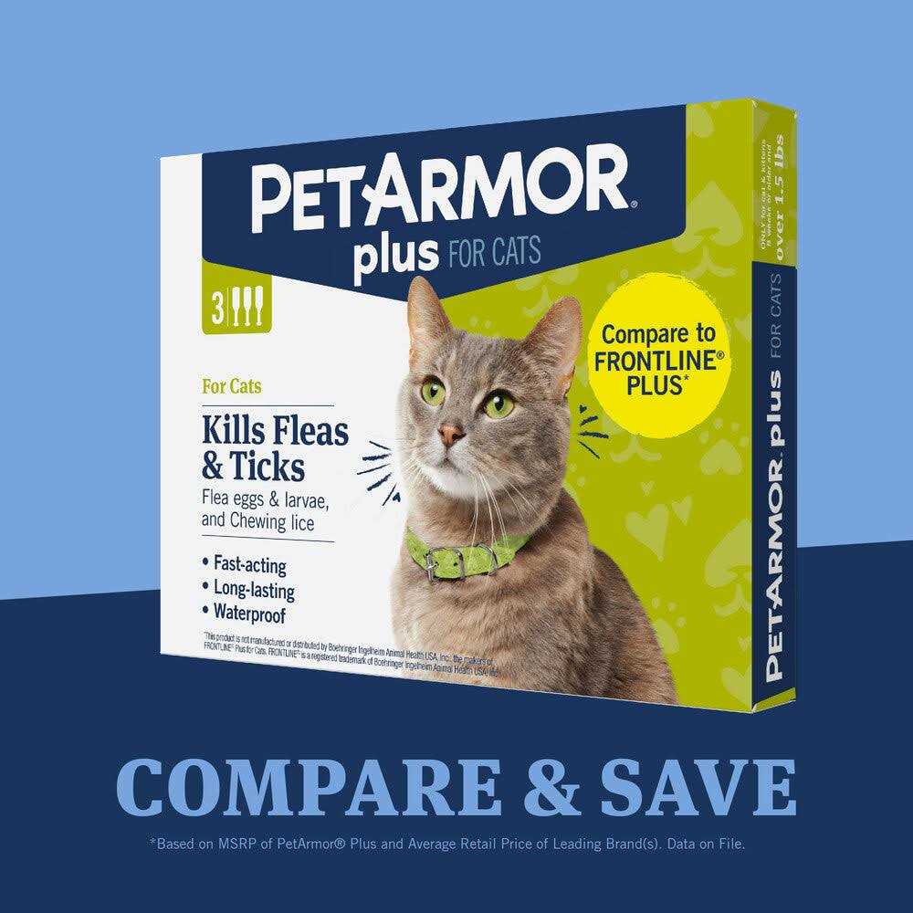 PetArmor Plus Flea and Tick Treatment for Cats - Pet Supplies online store