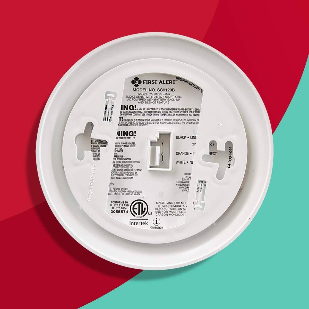 First Alert Hardwired Smoke and Carbon Monoxide Detector with Battery Backup, 12 Pack, BRK SC9120B-12 - 1 Pack Photoelectric Tec