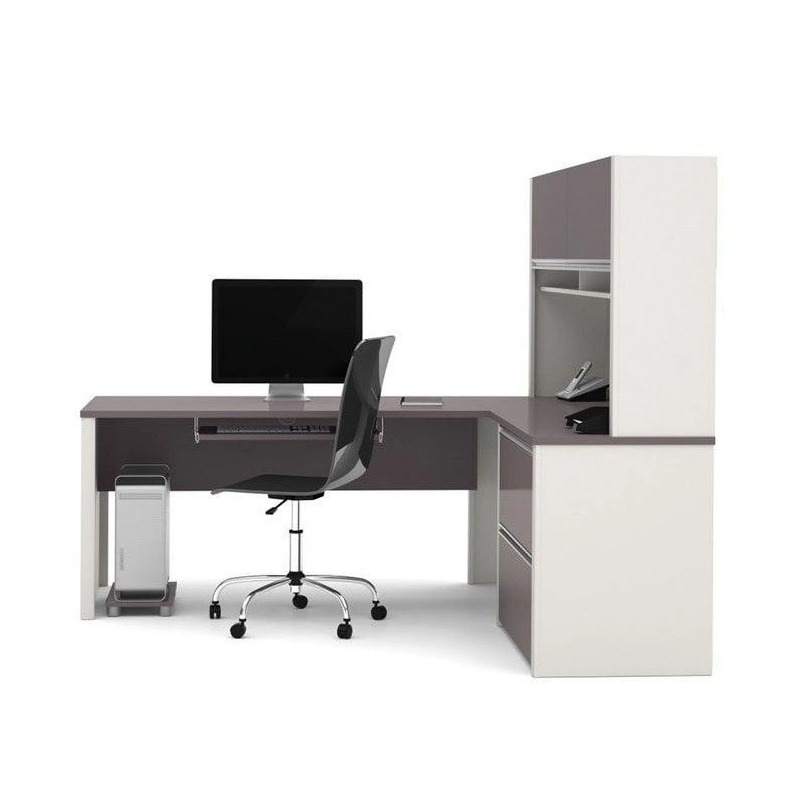 Bestar Connexion L-Shaped Workstation, Multiple Colors