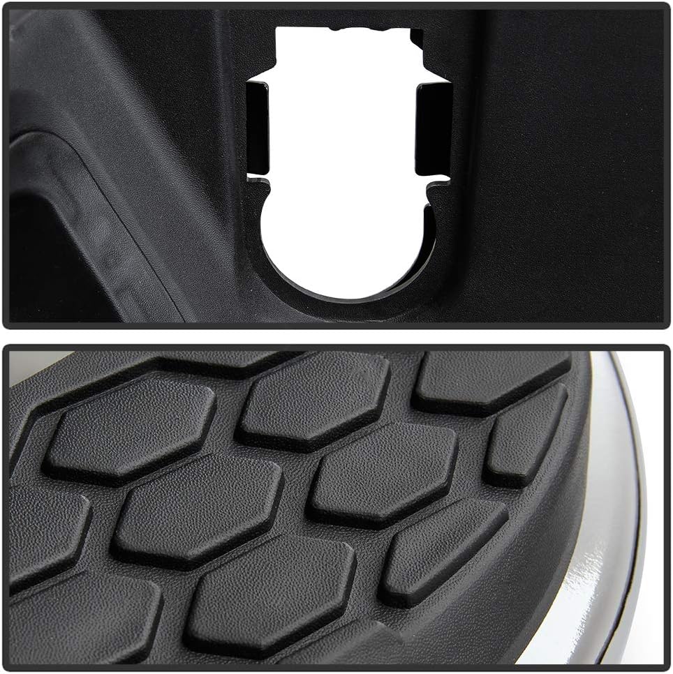 ACANII - For 2009-2018 Dodge Ram 1500 w/Sensor Holes w/o Dual Exhaust Chrome Steel Rear Step Bumper Complete Assembly