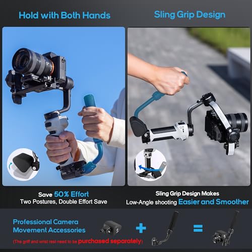 ZHIYUN CINEPEER Weebill 3E[Official], 3-Axis Lightweight Gimbal Stabilizer for DSLR & Mirrorless Camera Canon/Sony/Panasonic/Nikon, 3KG Payload