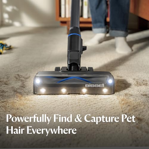 Bissell PowerClean FurGuard 280W Self-Standing Cordless Vacuum w/Self-Cleaning Brush Roll, Strong Suction, Removeable Battery, Wall Mount