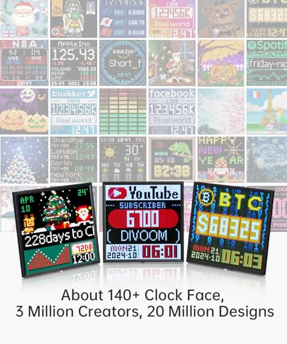 Divoom Pixoo-64 - WiFi Pixel Cloud Digital Picture Frame with APP Control