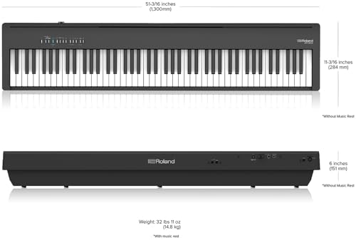 Roland FP-30X 88-Key Digital Piano - Black Bundle with Adjustable Stand, Bench, Sustain Pedal, Online Piano Lessons, Instructional DVD