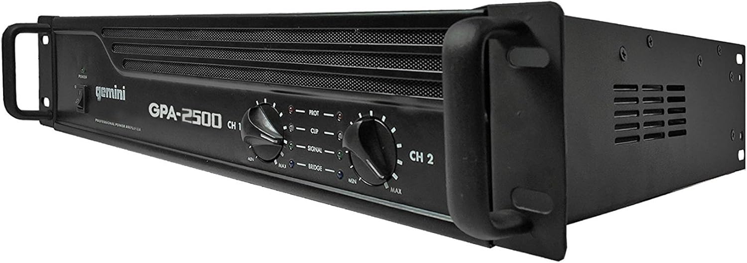 Gemini GPA-2500 3000W Professional DJ Power Amplifier