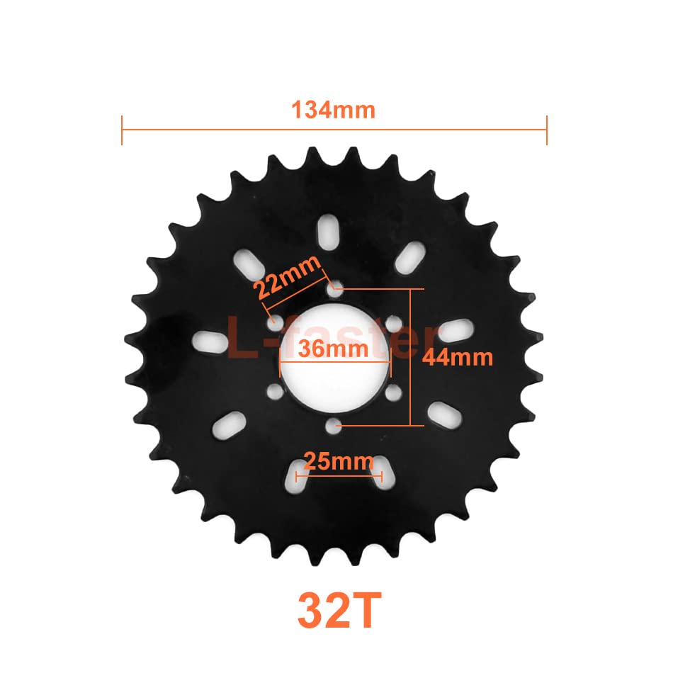 450W Electric Bike Left Drive Conversion Kit Can Fit Most of Common Bicycle Use Spoke Sprocket Chain Drive for City Bike
