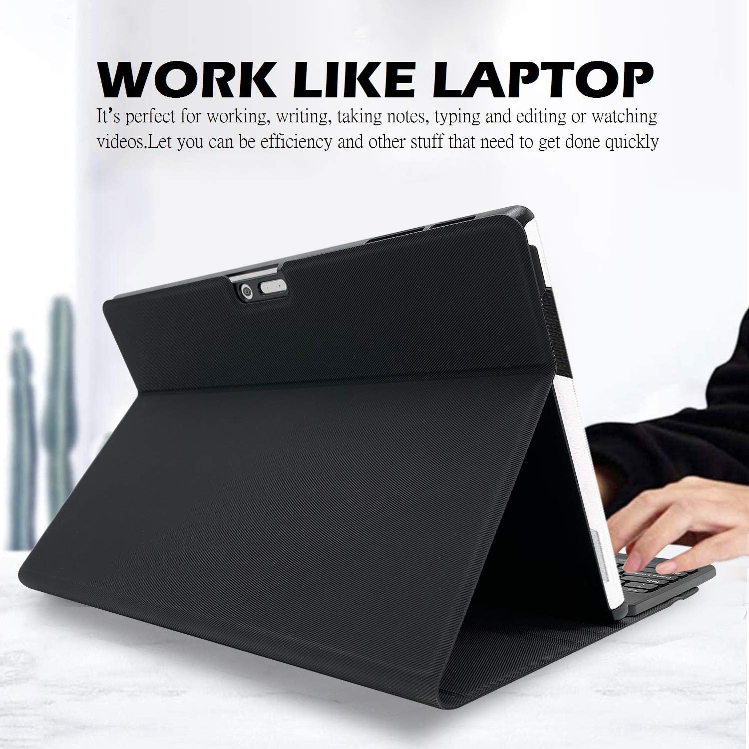 Wineecy Backlit Keyboard Case for Surface Pro 7 (2019) /Pro 6 (2018) /Pro 5 (2017) /Pro 4 (2015) 12.3 Inch Tablet