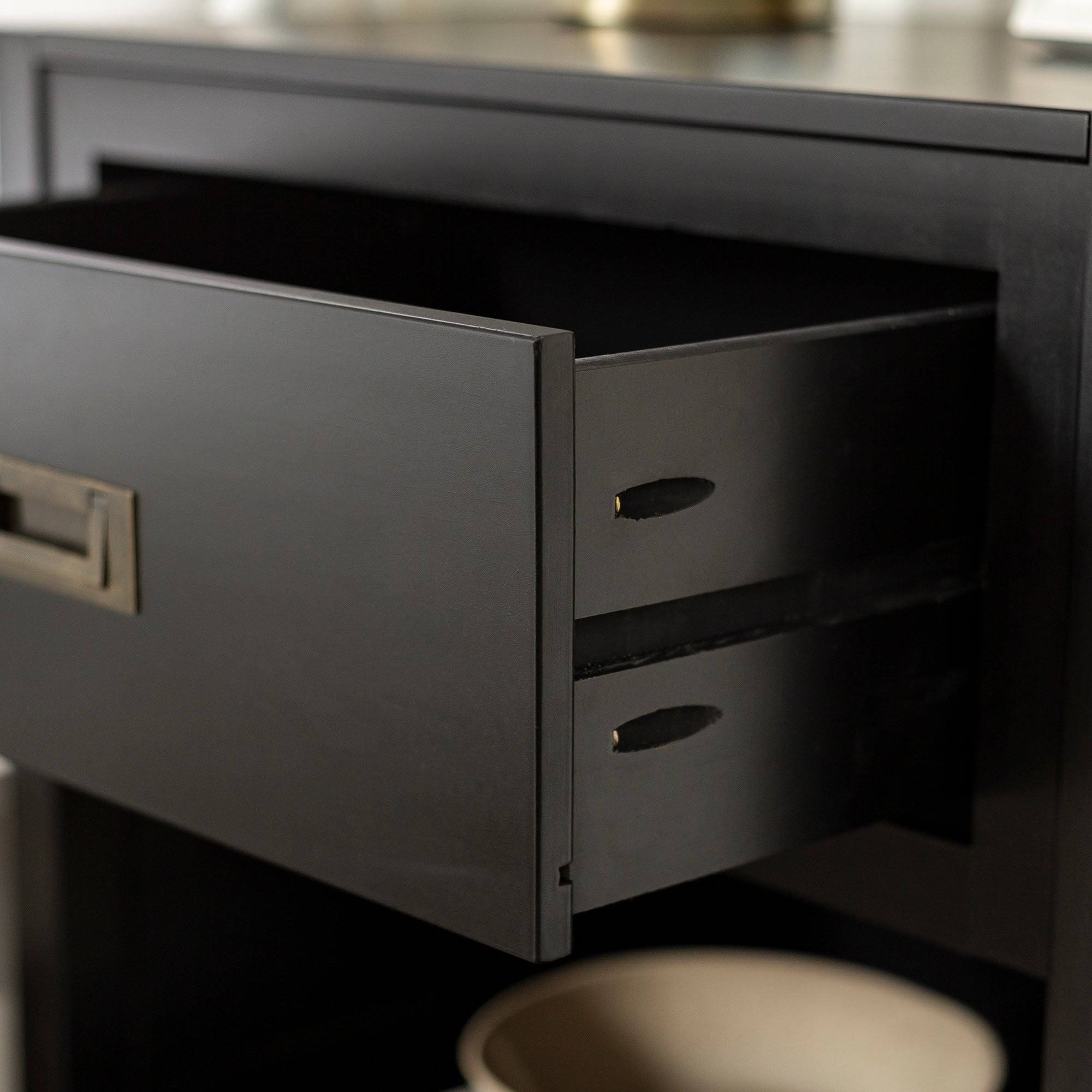 Carson Carrington Modern 1-Drawer Nightstand - Walnut