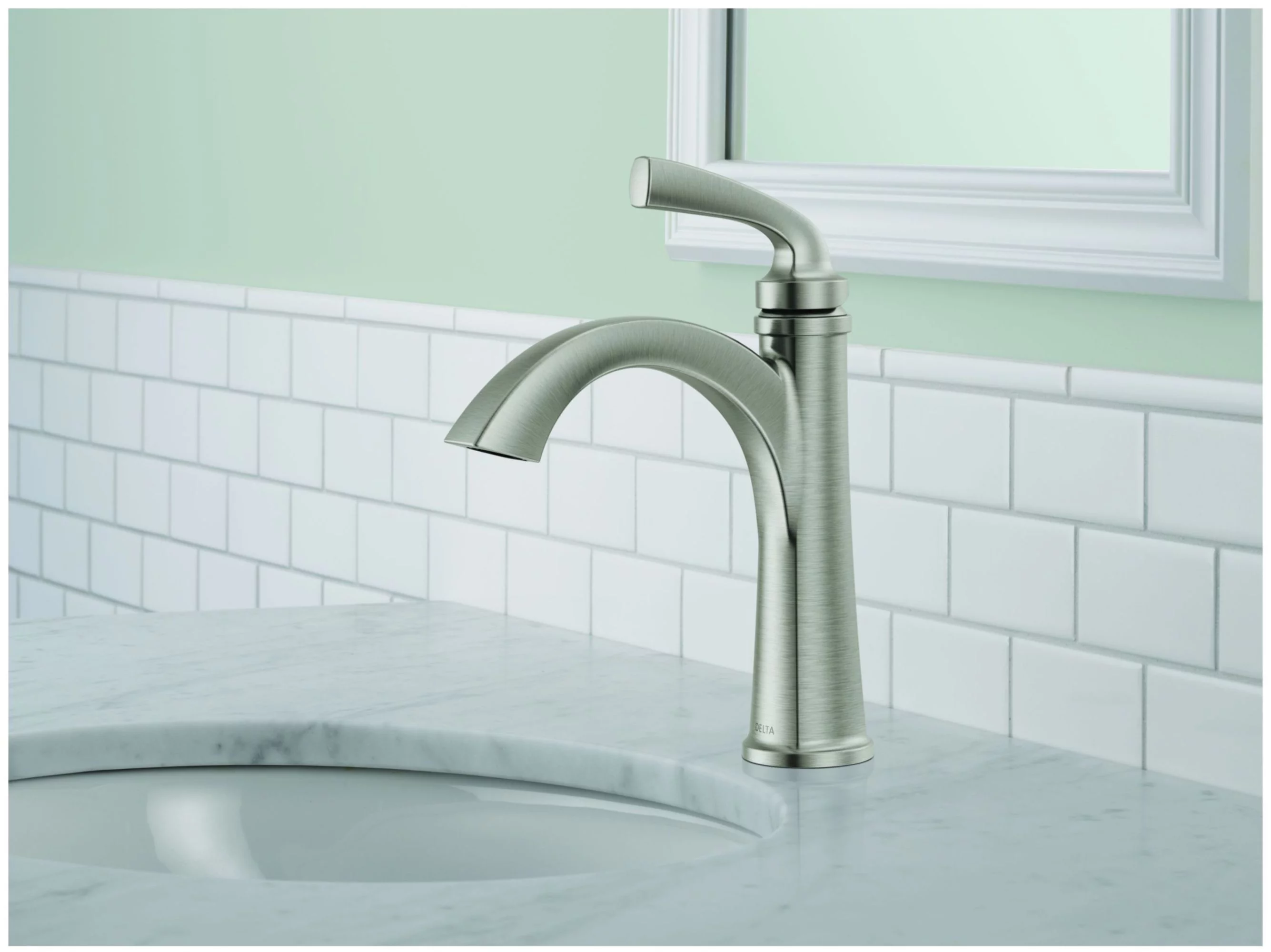 Delta 15864Lf Geist 1.2 GPM Single Hole Bathroom Faucet - Black