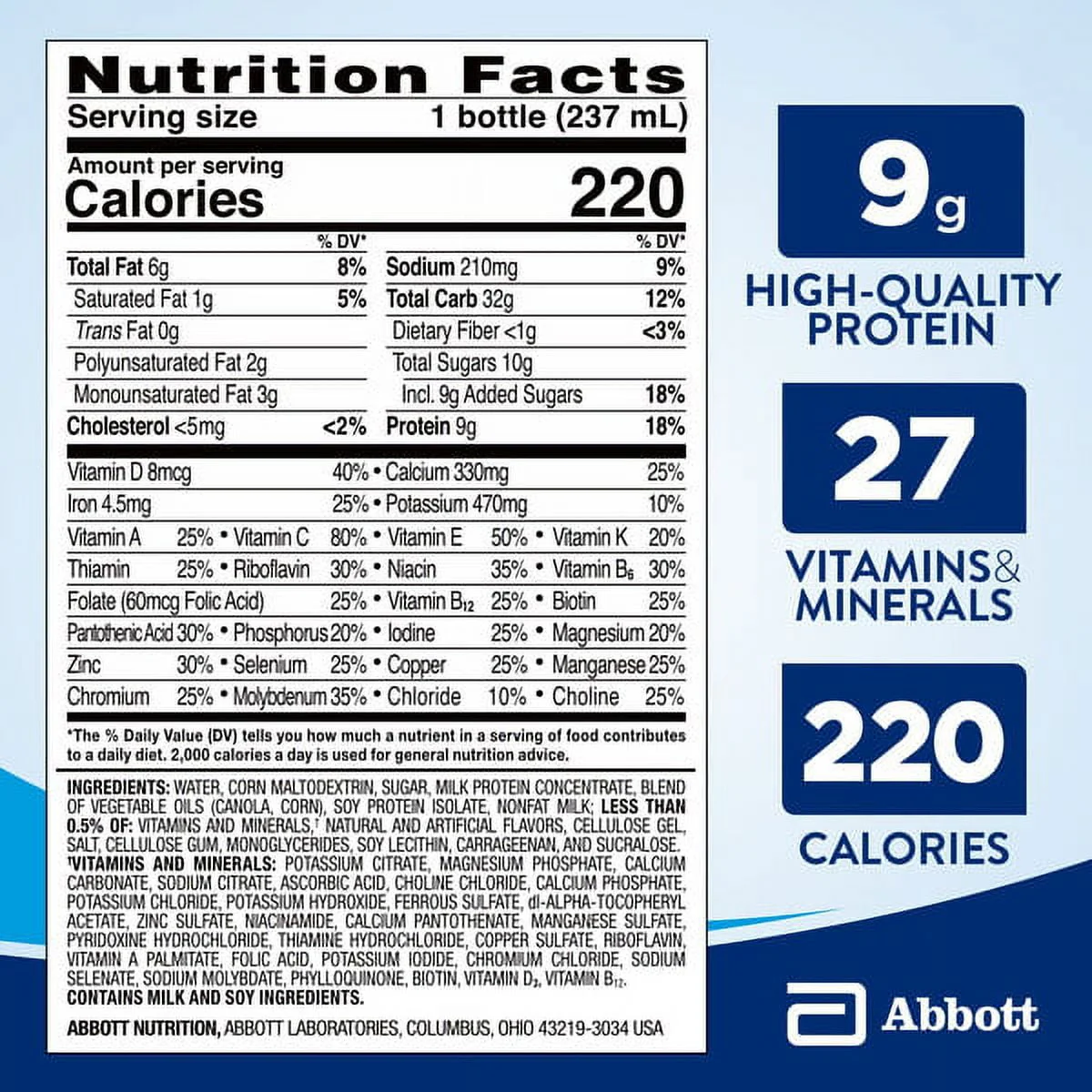 Ensure Original Nutrition Powder, Vanilla, 14.1 oz, 3 Count