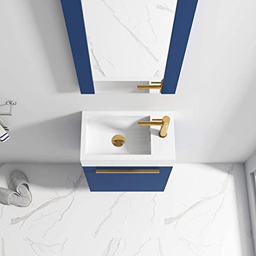 18 Inch Luxury Bathroom Vanity with Acrylic Sink