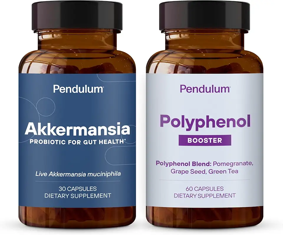 Pendulum Akkermansia & Polyphenol Booster Bundle - Live Probiotic Supplement for Improving Digestive & Cardio Health - Kansas Nuitrition - HNZSDS