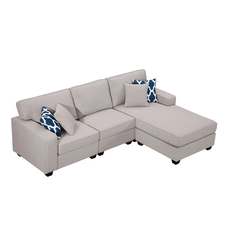 Legend Vansen Fabric Flexible Combination Module Reversible Sectional Sofa