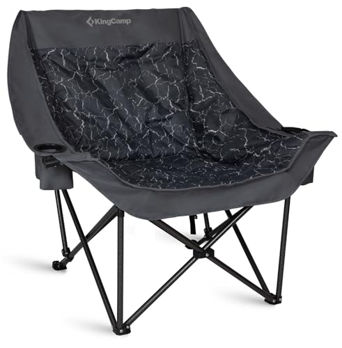 KingCamp Oversized XL Camping Chair, Heavy Duty 500lbs Folding Couch for Adults