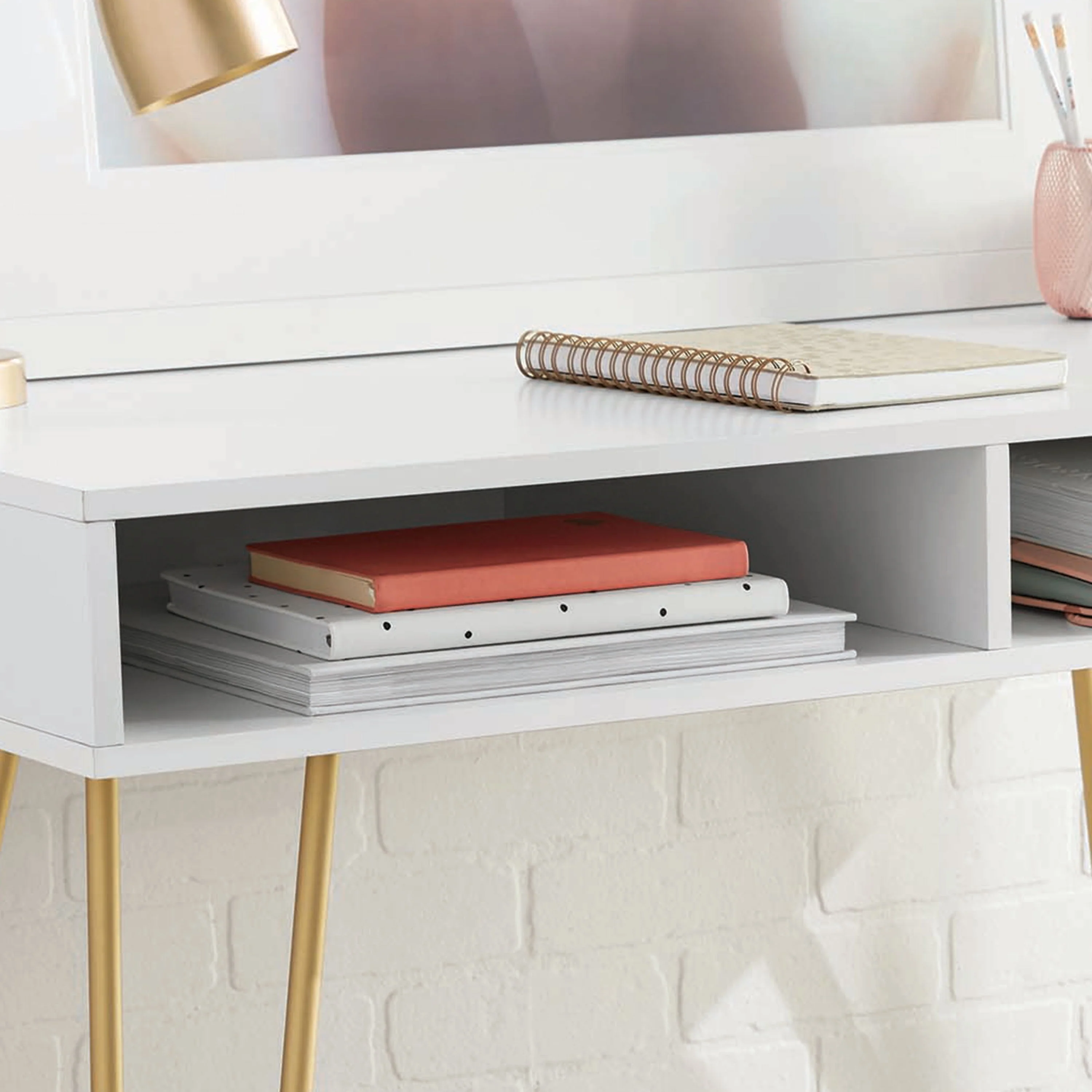 Mainstays Hairpin Writing Desk, Multiple Finishes