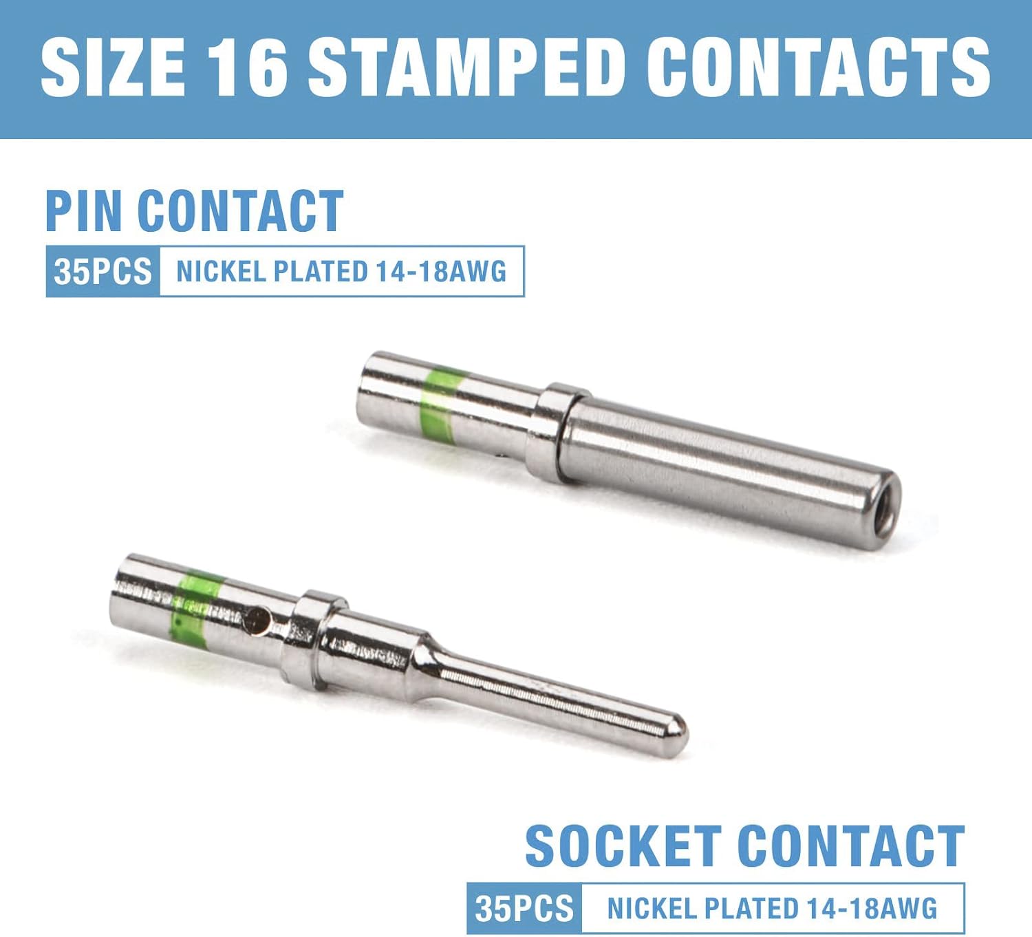 IWISS 188PCS Deutsch DT Gray Connector Kit with Size 16 Solid Contacts in 2,3,4,6,8 and 12 Pin Configurations