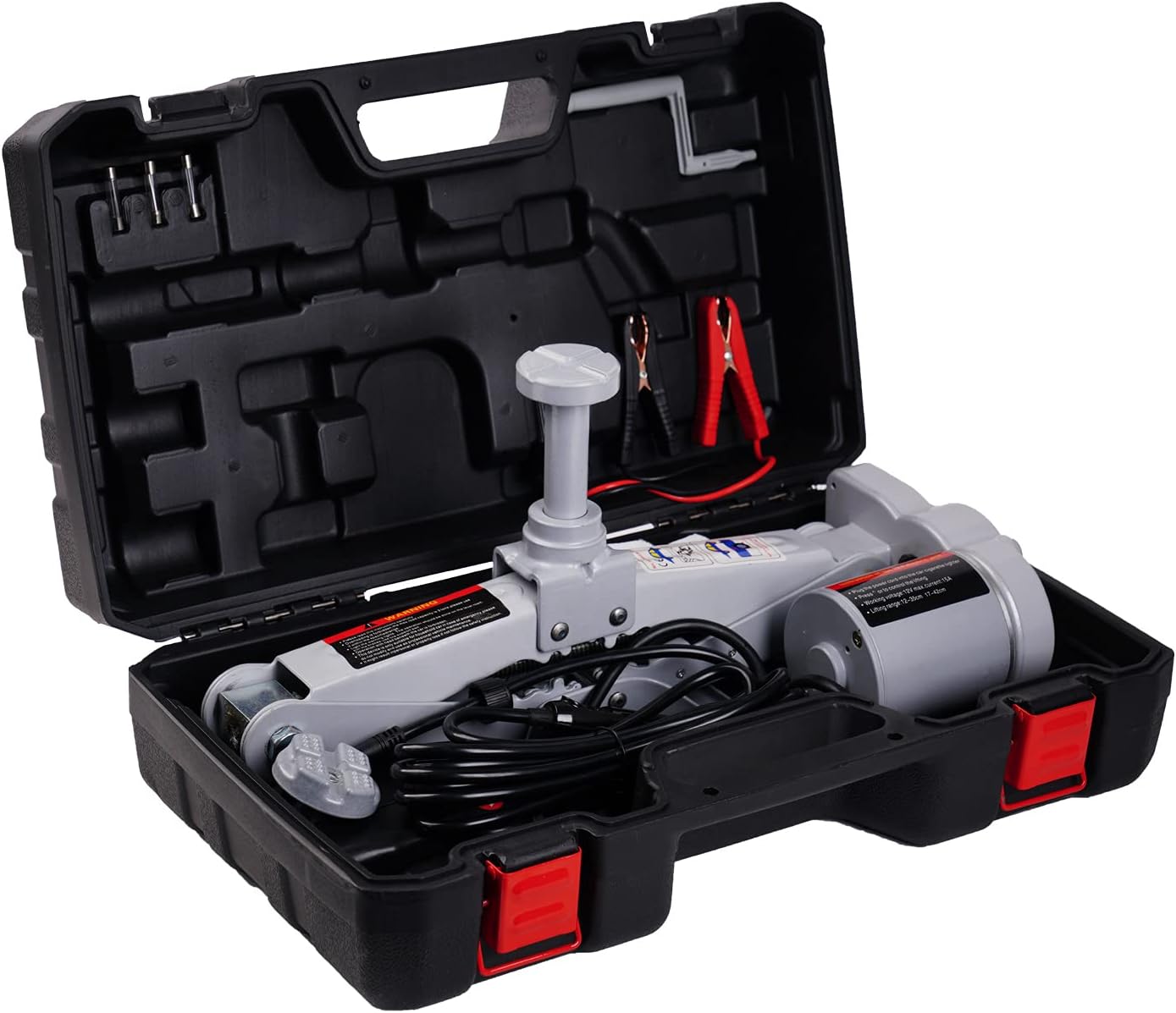 Mautyke Electric Car Jack Kit 3Ton 12V Auto Scissor Car Jack Lift Portable Air Floor Jack All-in-one Automatic Sedan SUV Car Repair Tool for Tire