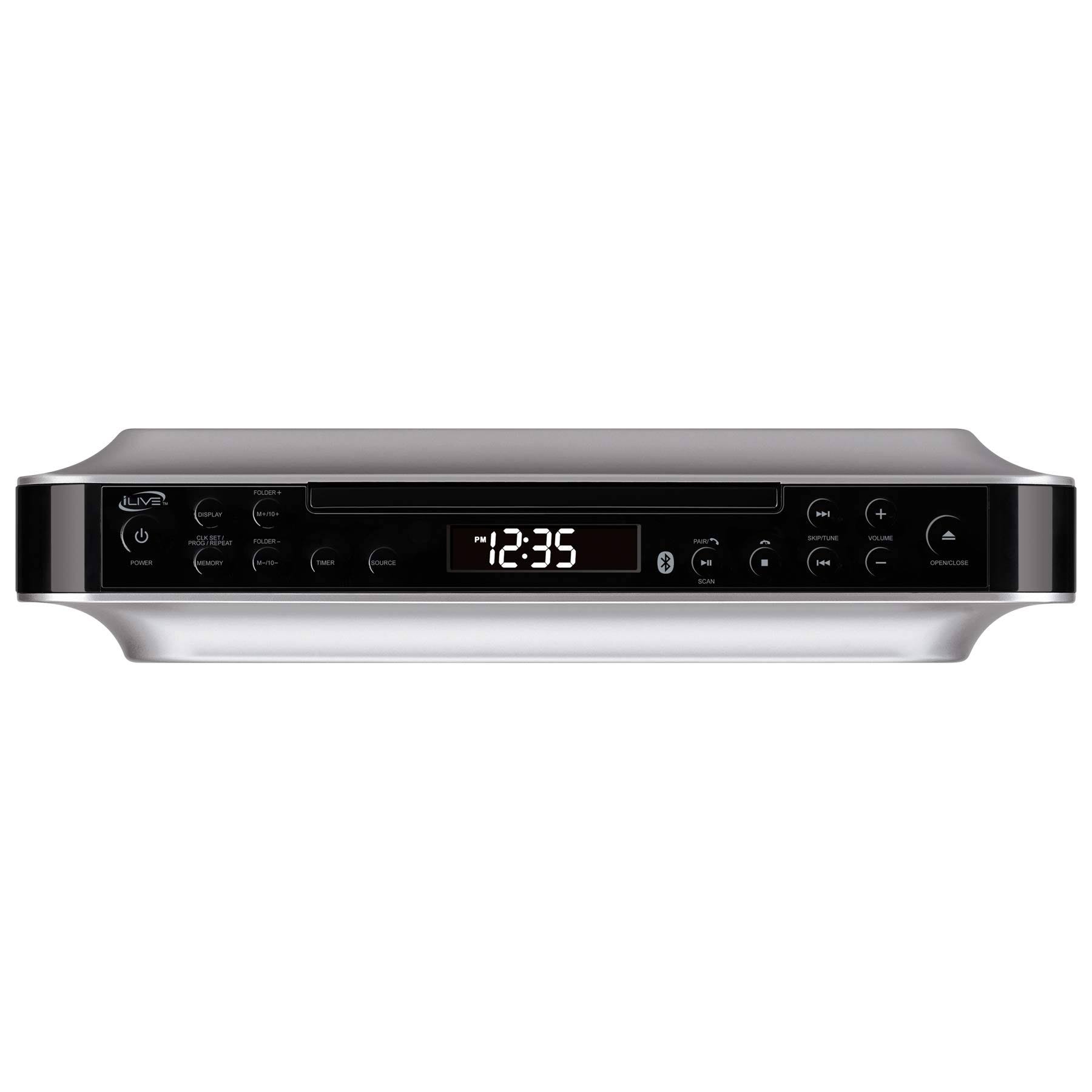 iLive Bluetooth Under Cabinet Radio(FM) CD&MP3 Player USB Wireless Music System