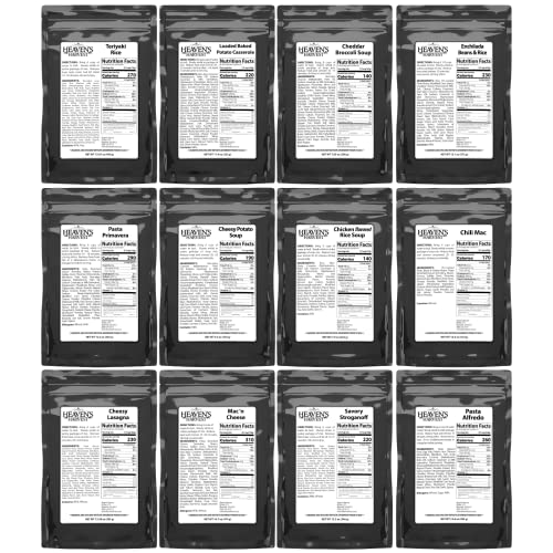 Heaven’s Harvest 25-Year Family Food Kit — Premium Emergency Food Supply. Freeze Dried Survival Food Kit + Water-Proof 25-Year Storage Bucket. MRE