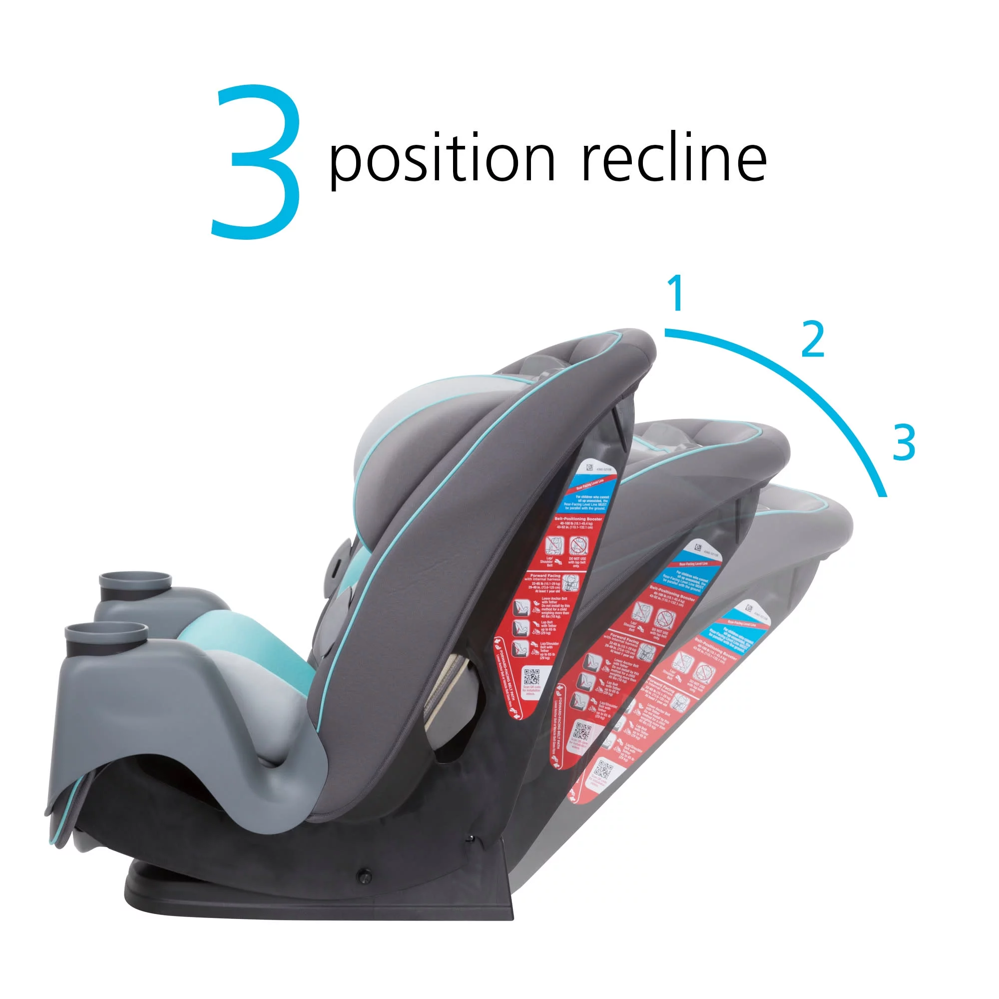 Safety 1st Grow and Go Sprint All-in-1 Convertible Car Seat, Silver Lake