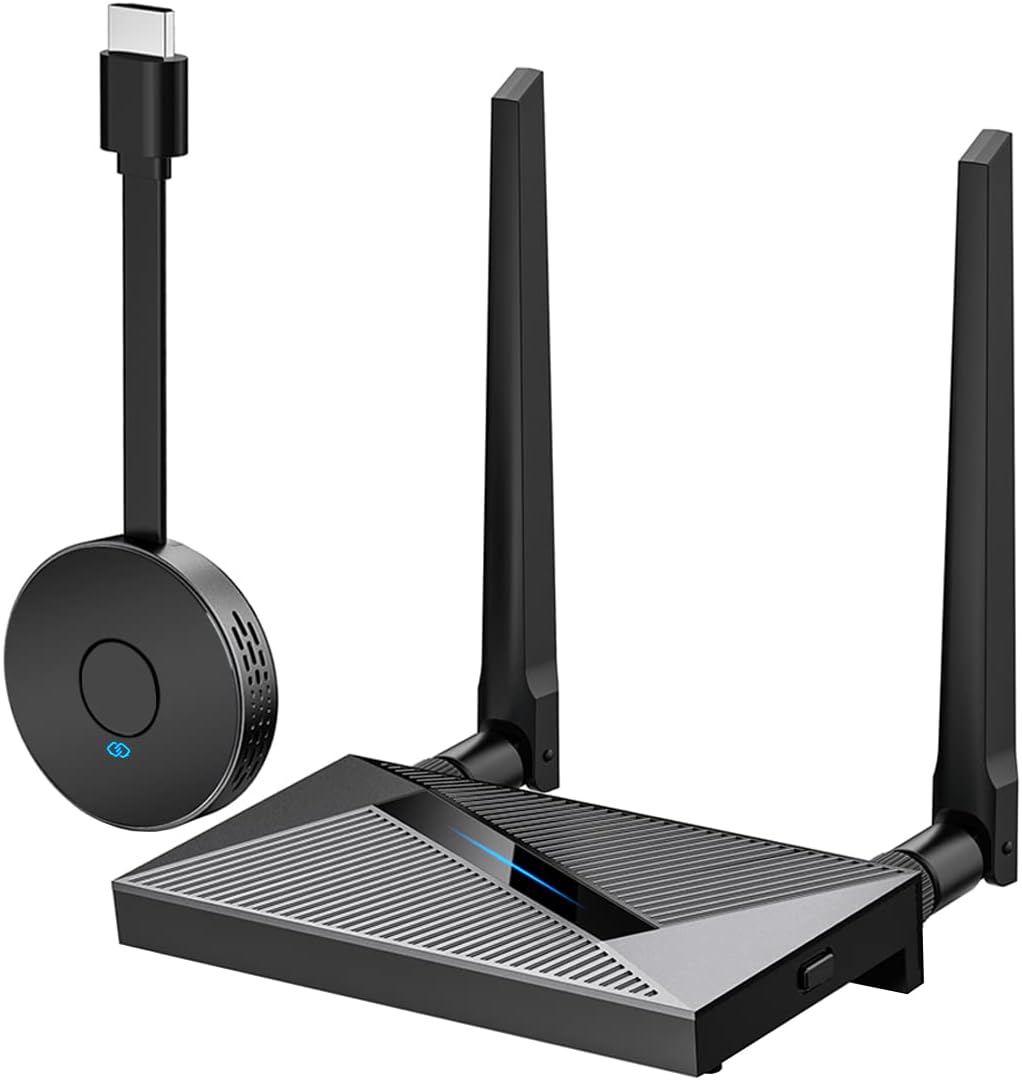 Wireless HDMI Receiver and Transmitter Adapter Sets for HD Video Casting, Screen Mirroring, Extended Desktop