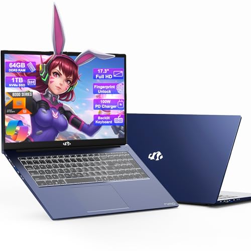 17.3&rdquo; Gaming-Laptop, AI 9 8945HS (>i9-13900H), 32GB RAM 1TB SSD,USB-C 4.0 AI Copilot Ready, VR Support, 100W PD Fast Charge, Backlit Keyboard