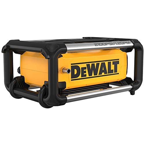 DEWALT Electric Pressure Washer, 2100 PSI, Jobsite Power Washer (DWPW2100) Yellow
