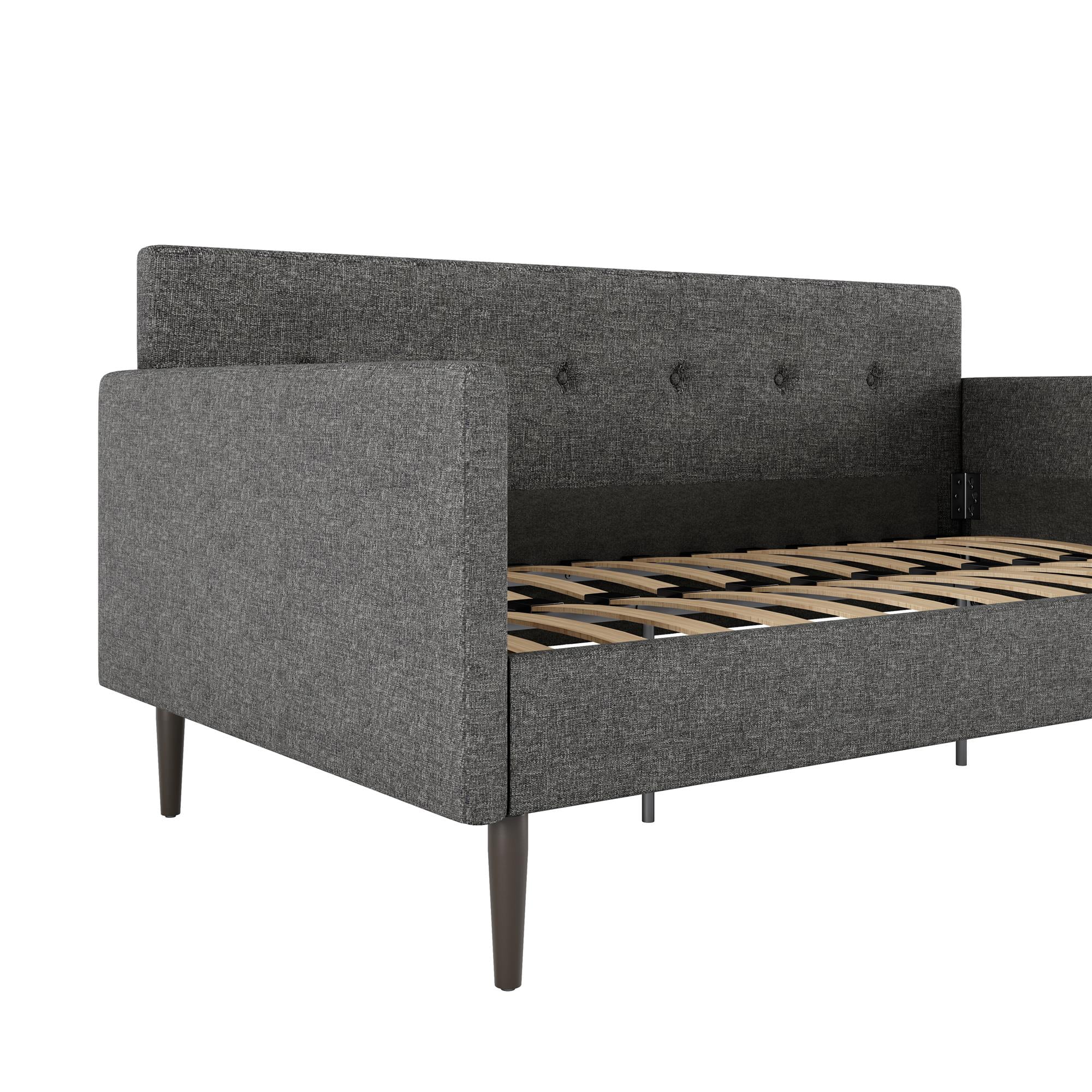 Queer Eye Wimberly Upholstered Daybed, Twin Size, Gray Linen