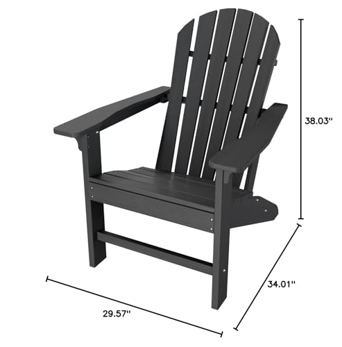 Adirondack Chair Set of 4, Large Lawn Chair, Outdoor Chair with Durability and Weather Resistance, HDPE Patio Chair for Yard, Porch, Garden, Deck